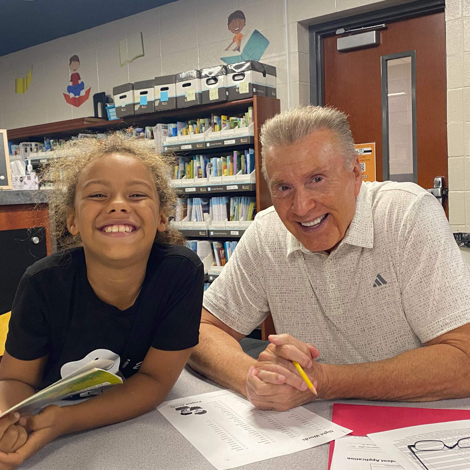 Volunteer Donald and Student Skylar